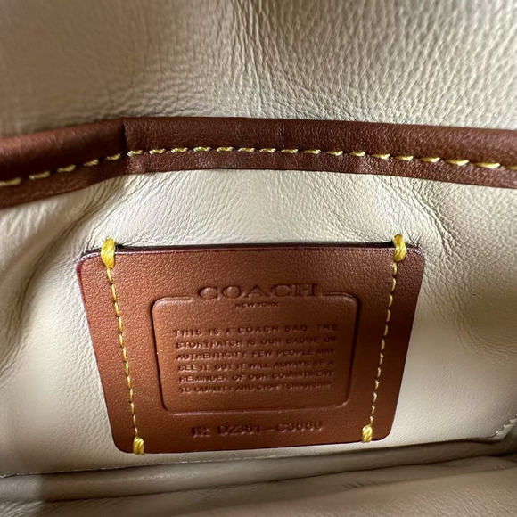 Coach Pillow Tabby Shoulder/Crossbody Bag 18 In Nappa Leather/Ivory C3880 NWT - Picture 7 of 8